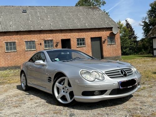 Mercedes SL efter keramisk coating i Horsens med dyb glans i lakken